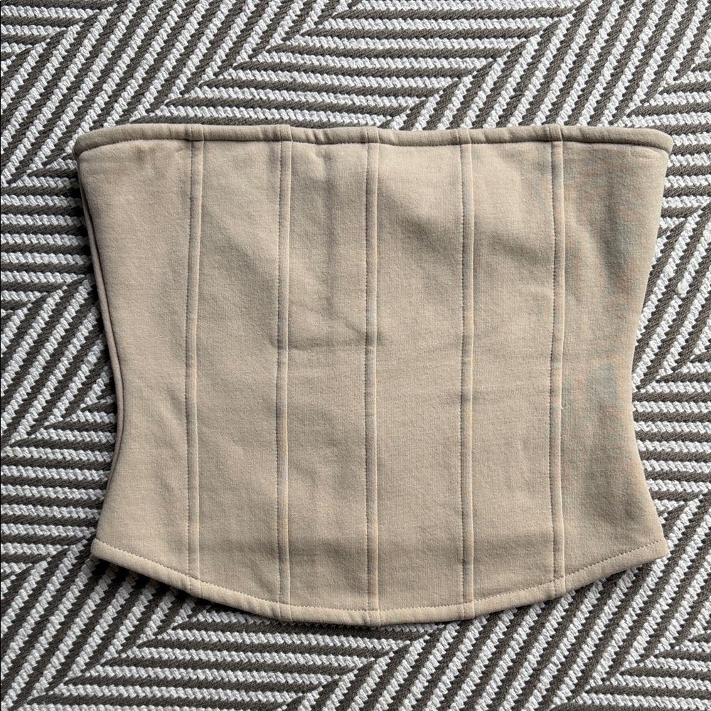 YoungLA Tan corset Crop Top